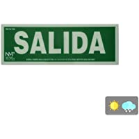 Normaluz RD12104 - Señal luminiscente de salida de PVC clase B- 10-5x30 cm homolagada.